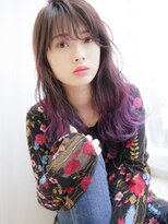 ミューズ おゆみ野店(HAIR & NAIL MUSE)&nbsp;毛先グラデーションカラーパープル