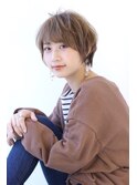 耳かけショート濡れ髪抜け感ミニボブクールショートくびれヘア