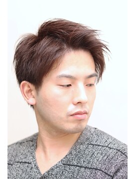 ヘアーアンドグルーミング ヨシザワインク(HAIR&GROOMING YOSHIZAWA Inc.) 【ヨシザワ人形町】アップバングナチュラルブラウンカラー