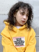 アイティー バイ アルバム 中野店(IT by ALBUM)&nbsp;くせ毛スタイル_くびれミディイヤリングカラー_28363