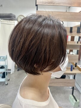 クート 北浦和(ku-to) 前下がりショート×髪質改善×ハイライト×イルミナカラ－