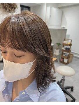 フルール(Fleur) 恵比寿  大人韓国風 前髪カット 髪質改善  インナーカラー