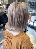 ミルクティーベージュダブルカラーインナーカラーケアブリーチ