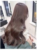 ミルクピンクブラウン/艶カラー/モテヘア/梅田美容室_o02