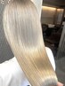 【全員】ケアブリーチカラー（処理剤）+髪質再生トリートメント　　¥20000