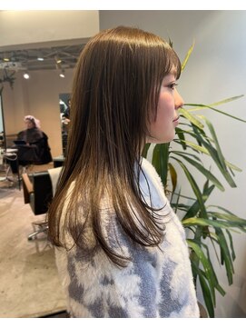 トレス(TRESS) ゆるっとセミロング！ブリーチなしwカラーで透明感を☆