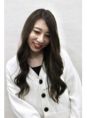 大人女性のオリーブベージュハイライト[元住吉/元住吉ハイライト