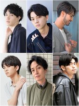 エヌドットバーバー ギンザ(N.BARBER GINZA) センターパート　サイドグラデーション　センター分けパーマ