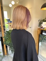 ビアノバ(via nova)&nbsp;ブリーチカラーのデザインヘアー