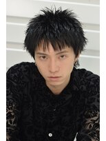 ココ 本八幡(KOKO) □スパイキーショートブルーブラックフェザーパーマサーフカール