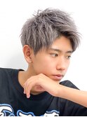スパイキーショートザクザクショートアップバングツーブロック