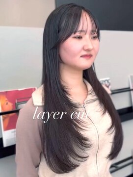ケーツー あべのキューズモ-ル店(K-two) ロングハイレイヤー*レイヤーカット*ロングヘア*前髪カット