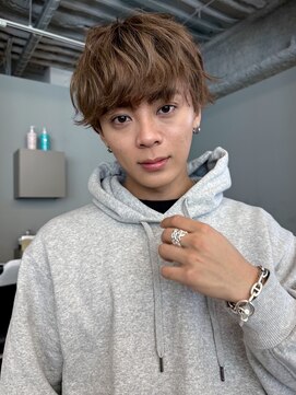 トリッカ シブヤ(TRICCA SHIBUYA) メンズパーマカットカラーニュアンス束感マッシュブリーチカラー