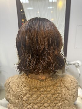 朝楽♪♪ボブパーマ