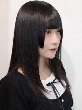 ルネラトーキョー(RUNERA TOKYO) 顔周りカット黒髪ロング前髪カット髪質改善トリートメント