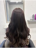上質ブラウン×艶感ロング