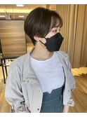 マッシュショート×ナチュラルハイライト