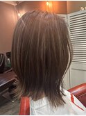 ミディアム×ハイライトカラー