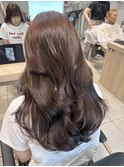 韓国ヘア髪質改善ブリーチなしダブルカラーオリーブベージュ