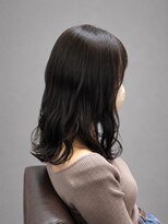 ソラヘアー(SORA hair)&nbsp;艶感ダークグレージュ×くびれミディ×韓国風レイヤー