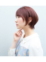 リコ ヘアアンドリラクゼーション 名駅店(LICO HAIR＆RELAXATION) [LICO]小顔ショート、コーラルピンクカラー♪by碇山　光一郎