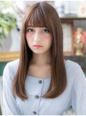 ■黒髪◎ココアベージュ小顔ストレート109★戸頭20代30代40代
