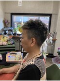 大人女性似合わせカット+白髪ぼかしハイライト