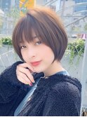 サイドバング　前髪なしショート　マッシュボブ　大場猛