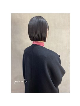 ソラオオイタ(SORAoita) 黒髪×フラットボブ