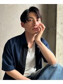 ナチュラルストレート七三ツーブロックセンターパート表参道2