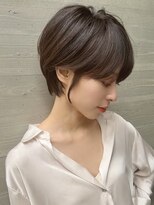 ロンドプロフィール 浦和(Lond profil)&nbsp;大人可愛い20代30代40代黒髪前下がりショートボブ丸みショート◎