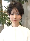 大人ショート/ひし形シルエット/前髪あり/30代・40代