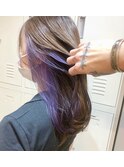 インナーカラー×パープルバイオレット