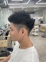 ムード 立川(MHOOD)&nbsp;ツイストスパイラルパーマツーブロックメンズマッシュ