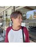 ラベンダーミルクティー×刈り上げマッシュショート