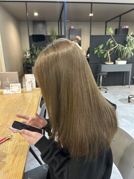 ナンバー(number+) 10代20代透明感カラーくすみオリーブベージュ