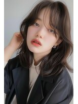 ラナ 新宿(lana)&nbsp;くびれヘア/ミディアム/韓国ヘア/顔まわり【lana hair 新宿】