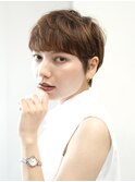 前下がりショート・ボブ/絶壁解消/前髪あり/20代/30代/外ハネ