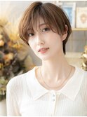 斜めバング丸みショートヘルシースタイルh3戸田公園20代30代40代