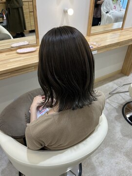 ポイントファイブバイソレイユ 豊橋駅前大通店(.5 by SOLEIL) くびれヘア×オリーブベージュ