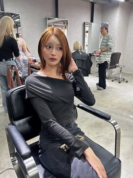 ゲームバイアランスミシー 心斎橋(GAME by Alan Smithee) オレンジカラー/ケラチントリートメント