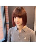 赤髪ボブ