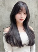 韓国ヘア/ワンカール/艶髪ロング