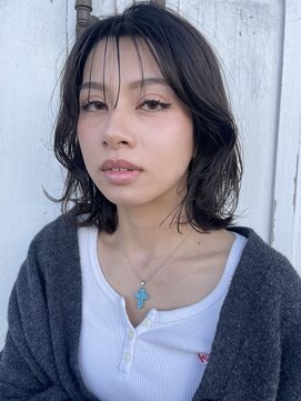 ムード マグ レーベル 南松本(MOOD Mag Label) 20代30代冬◎ブリーチなし透明感グレージュレイヤーボブ