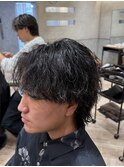 名古屋サーフカール波巻きパーマ