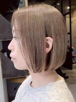 エリマ 調布(elima)&nbsp;調布イルミナカラーウルフショートボブアッシュブラウンカラー