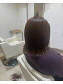 長めパツッとボブ