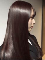 ダル 渋谷/表参道(DAL.)&nbsp;ハッシュカット顔周りカットダークブラウン美髪矯正レイヤー