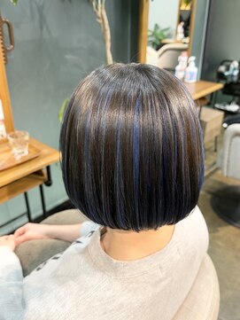 ヘアールーム(Hair Room) アンブレラカラー＊ネイビーブルー