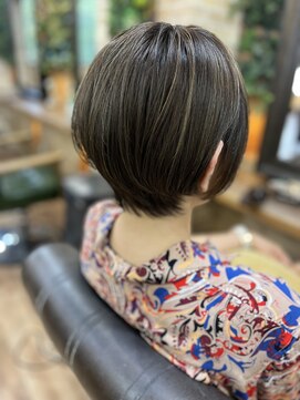 プランツヘアー ショート ハイライト